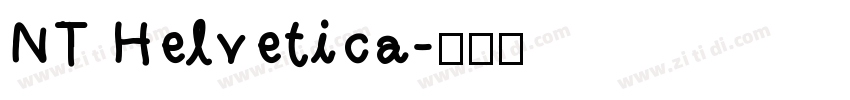 NT Helvetica字体转换